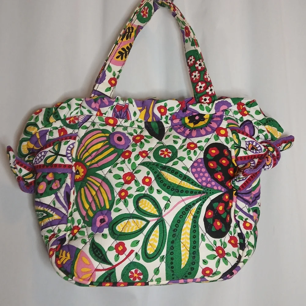VERA BRADLEY Quilted Small Tote Purse Bag Little Princess Colorful Florals